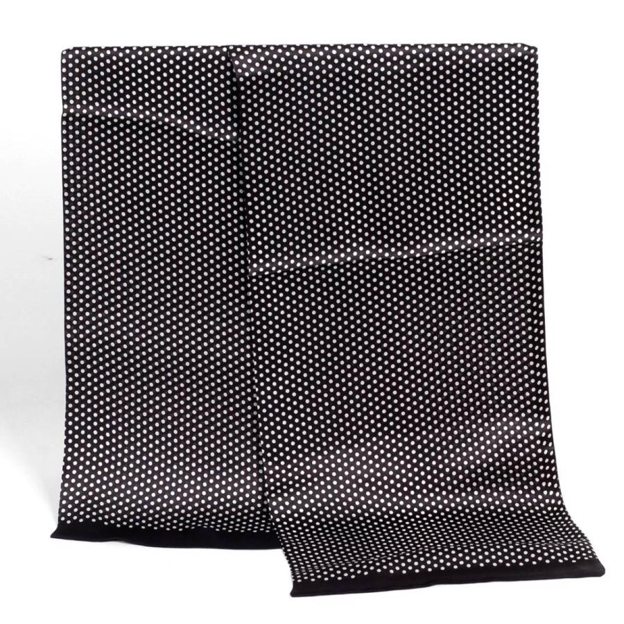 ストール シルク マフラー メンズ ネック スカーフ ドット、ハウンドトゥース、ペイズリー柄 細長 ソフト スカーフ 表裏のない2枚重ね縫い |  | 11