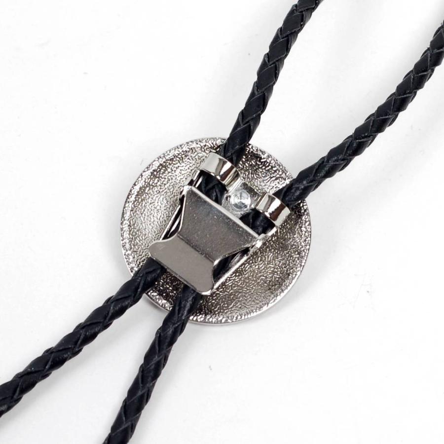 ループタイ コンチョ エスニック サークル ストーン飾り ペンダント 紳士用 ボロタイ ジュエリー メンズアクセサリー 革紐付き ロープタイ ロック付き ４種類 |  | 09