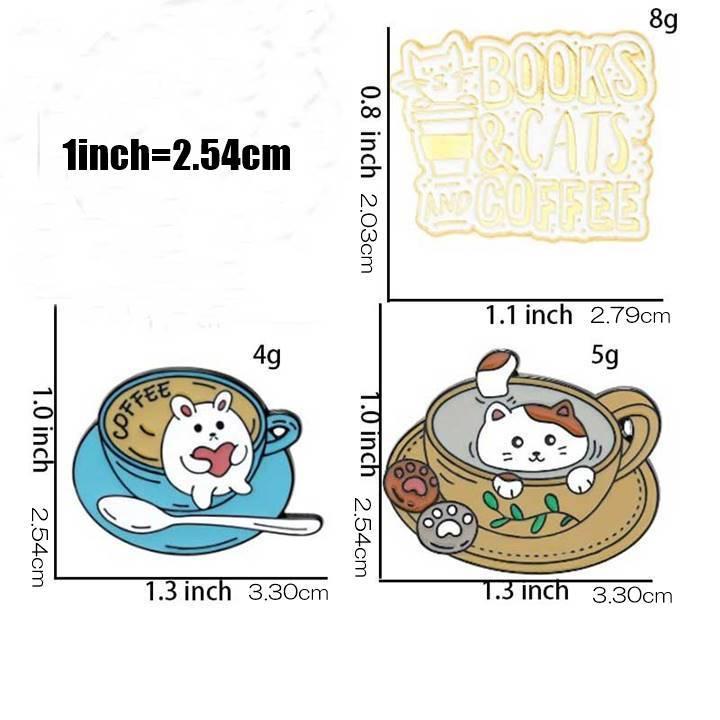 ピンバッジ ブローチ コーヒーとネコをモチーフ かわいい13coffeeデザイン展開 メンズ レディース ラペル ピン バッジ アクセサリー、送料込み、送料無料 |  | 23