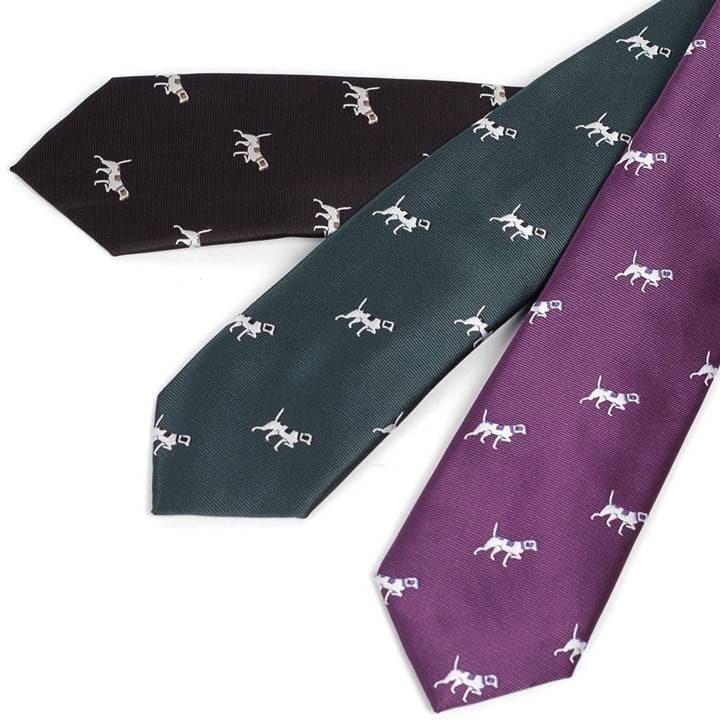 ネクタイ メンズ 犬 ペット ドッグ柄 パターン かわいい おしゃれ ビジネス ナロータイ スリム デザイン 大剣幅 6cm 送料無料 3色 ブラック グリーン パープル |  | 07