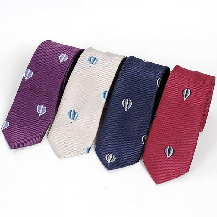 ネクタイ メンズ 気球 バルーン柄 パターン かわいい おしゃれ ビジネス カジュアル ナロータイ スリム デザイン 大剣幅 6cm 送料無料 4色 |  | 05