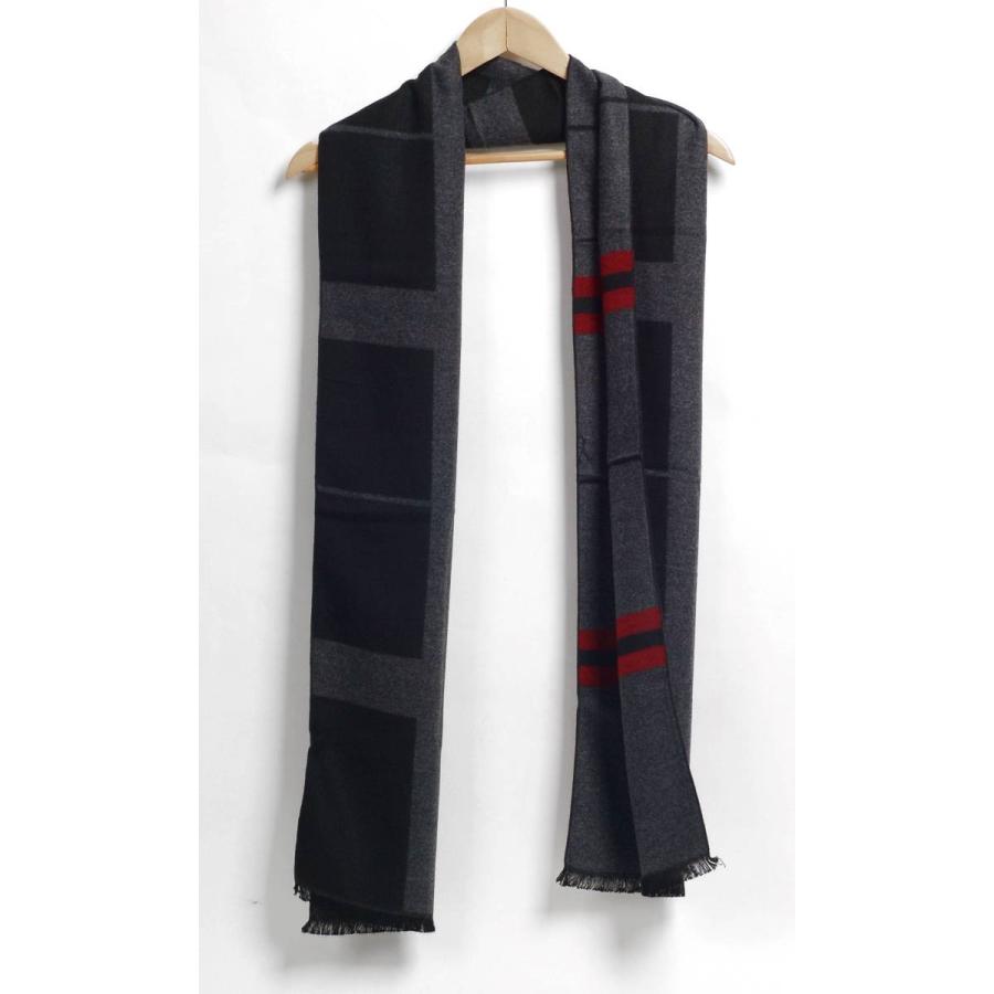 [秋冬] ストール マフラー カシミヤタッチ メンズ ネック スカーフ ドット柄 チェック柄 細長スカーフ ロング フリンジ ストール 6色 180x30cm |  | 10