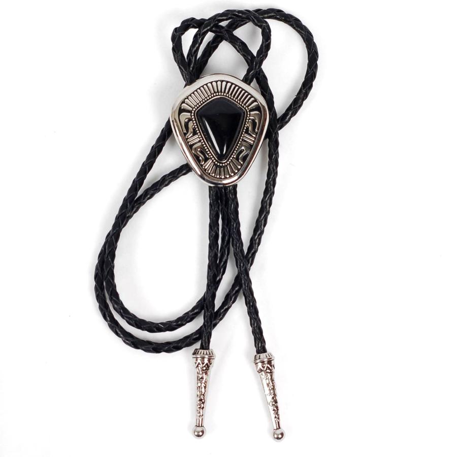 ループタイ ボロタイ ナチュラル ストーン エスニック 亜鉛合金 ペンダント アクセサリー ジュエリー 革紐 ロープタイ ロック 2色 敬老の日 父の日 送料無料 |  | 09