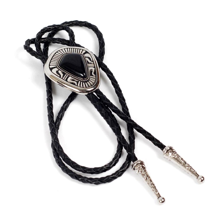 ループタイ ボロタイ ナチュラル ストーン エスニック 亜鉛合金 ペンダント アクセサリー ジュエリー 革紐 ロープタイ ロック 2色 敬老の日 父の日 送料無料 |  | 10