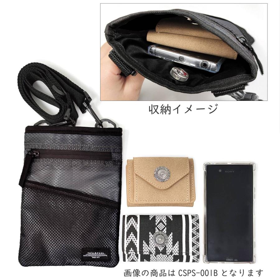 ミニショルダーバッグ ラバーコーティングナイロン 防水 スマホポーチ 軽量 撥水 メッシュポケット マグネット開閉  縦型 小物入れ 旅行 アウトドア 男女兼用 |  | 09