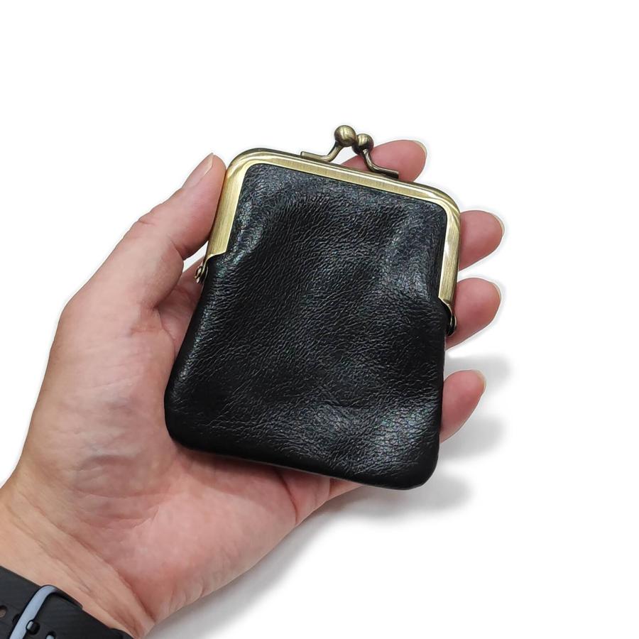 がま口 財布 本革 牛革 ミニ財布 縦型 マルチケース 小銭入れ コインケース コンパクト レザー 小物入れ がまぐち ユニセックス おしゃれ シンプル 送料無料 |  | 05