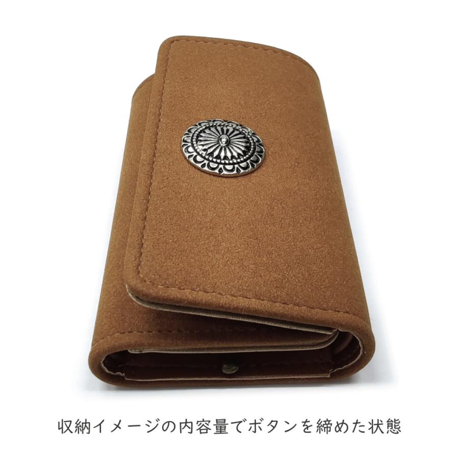 キーケース コイン入れ プチ財布 コンチョ エスニック飾り ボタン メンズ レディース 男女共用 おしゃれ 小サイズ 鍵入れ 小銭入れ 小物 雑貨 5色 |  | 09