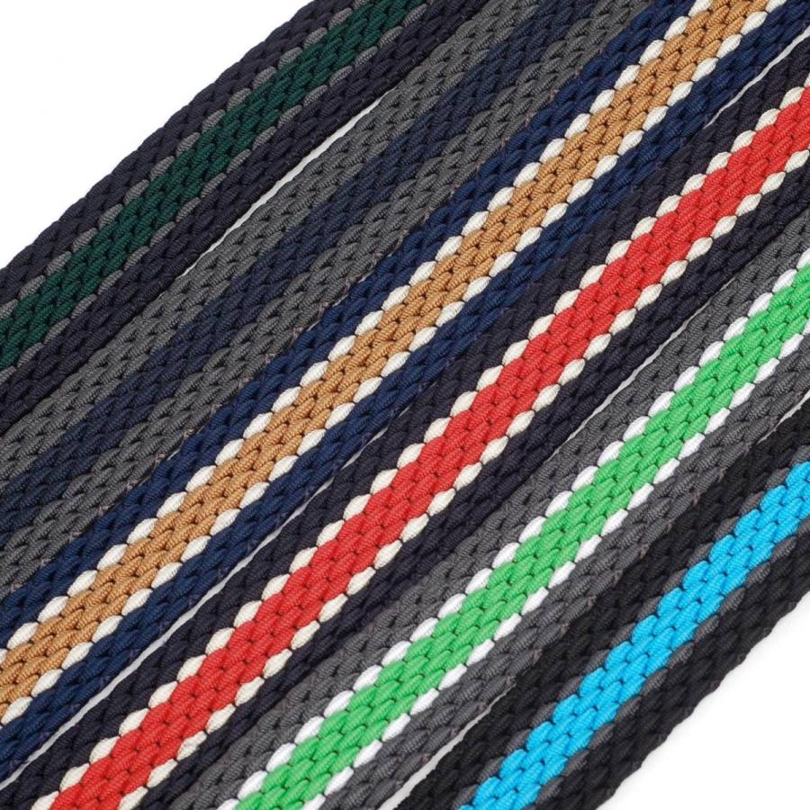 ベルト ストレッチ メッシュ ボーダーライン 編み 穴なし 伸縮 無段階で調整自由 ゴルフ アウトドアに 男女兼用 ユニセックス |  | 09