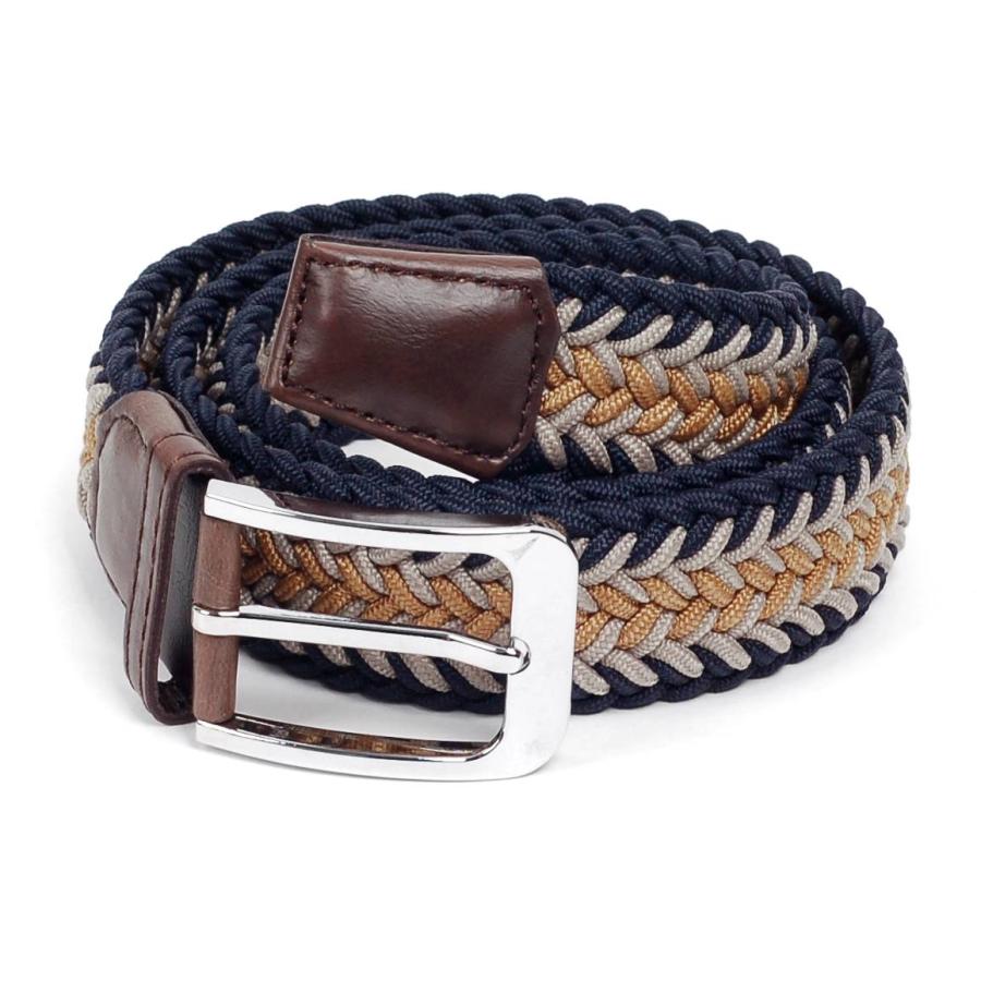 ベルト メンズ ストレッチ メッシュ フィッシュボーン 編み 穴なし 伸縮 無段階で調整自由 ゴルフ アウトドアに 男女兼用 ユニセックス |  | 19