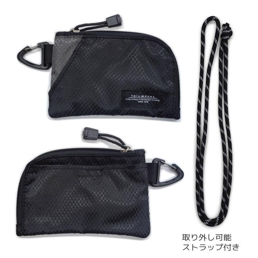 ミニポーチ バッグ 財布 マルチネックポーチ 首掛けストラップ 多機能ウォレット カードコイン お札 カギ 収納 コンパクト メンズ レディース 併用 4色 |  | 06