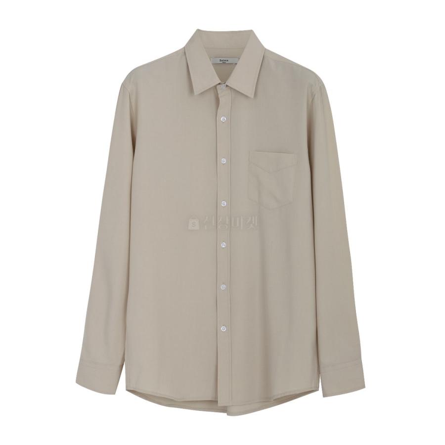 ドレスシャツ 長袖 韓国ファッション 胸ポケット 基本 ベーシック ダンディ ビジネスシャツ メンズ 楽な着用感 カッコいい シルエット3色 3サイズ 送料無料 |  | 01