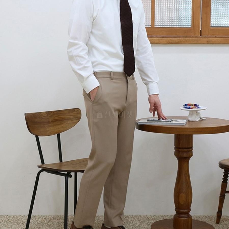 ドレスシャツ 長袖 韓国ファッション 胸ポケット 基本 ベーシック ダンディ ビジネスシャツ メンズ 楽な着用感 カッコいい シルエット3色 3サイズ 送料無料 |  | 09