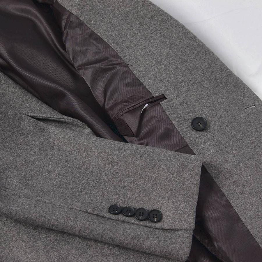 韓国ファッション ダブルコート メンズ ロング コート 無地 ウール混紡 ツイード オーバーサイズ ルーズフィット グレー 高級感 重厚感  送料無料 |  | 04