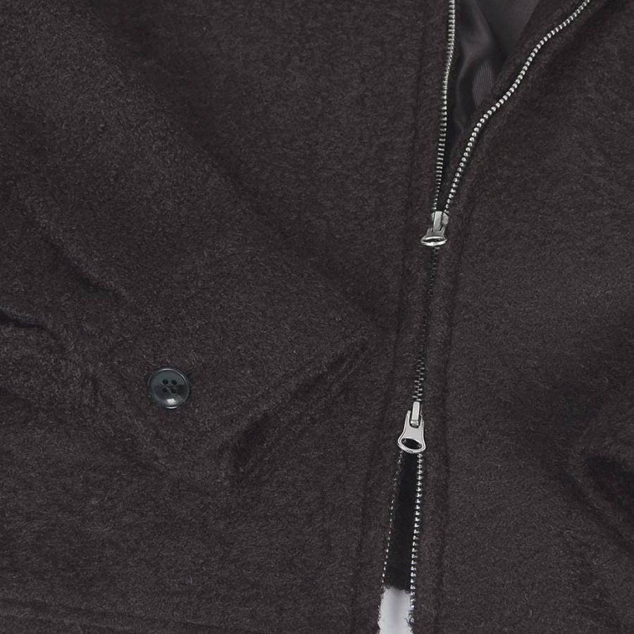 韓国ファッション テリー生地 ジャケット ジャンパー アウター オーバーサイズ ルーズフィット ブラック 2022ウィンター 新商品 送料無料 |  | 08