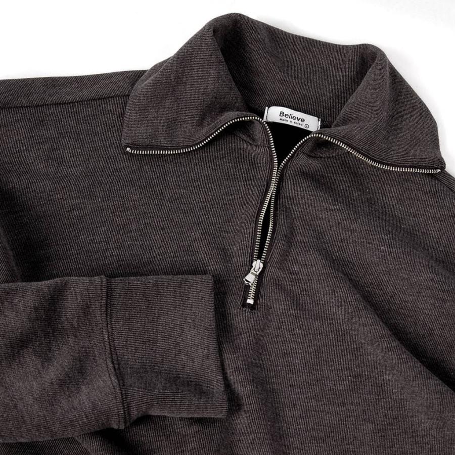 ジップアップ カジュアル シャツ ダンディルック ポロシャツ 長袖 韓国ファッション 基本 シンプル メンズ 楽な着心地 オールシーズン 半オープン 送料無料 |  | 07