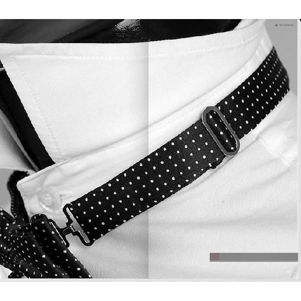 ボウタイ　蝶ネクタイ　バタフライ・ネクタイ　ホワイト　マイクロ　ドット　ブラック BT06　 |  | 02