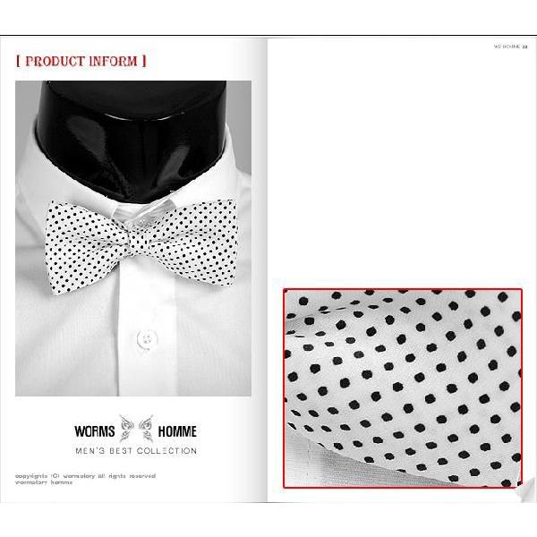 ボウタイ　蝶ネクタイ　バタフライ・ネクタイ　ブラック　マイクロ　ドット　ホワイト  BT07　 |  | 01