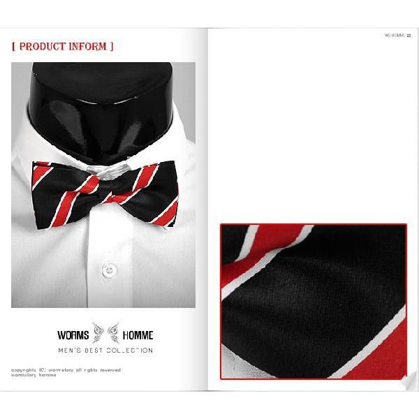 ボウタイ　蝶ネクタイ　バタフライ・ネクタイ　クラブ・ストライプ　スクール・ストライプ　ブラック  BT09　 |  | 01