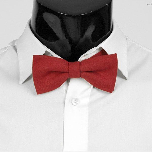 ボウタイ　蝶ネクタイ　バタフライ　ネクタイ  ソリッド レッド  bt136 | 