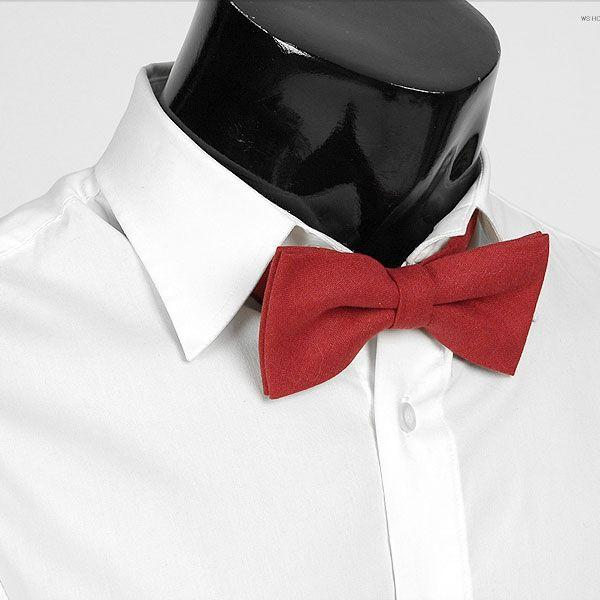 ボウタイ　蝶ネクタイ　バタフライ　ネクタイ  ソリッド レッド  bt136 |  | 01