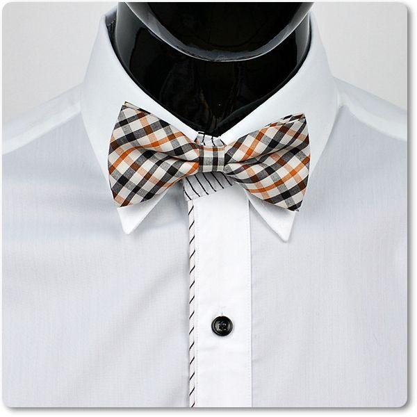 ボウタイ　蝶ネクタイ　バタフライ　ネクタイ　ガンクラブ チェック柄 ブラック＆ブラウン  BT29 |  | 01