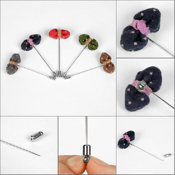 メンズアクセサリー　ラペルピン ブートニア スーツ飾り ラペル飾り ニット生地　ドット柄　５色  btnr008 | 