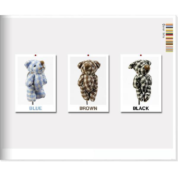 メンズアクセサリー ラペルピン ブートニア スーツ ラペル飾り 子グマ チェック 3色  btnr013 |  | 01