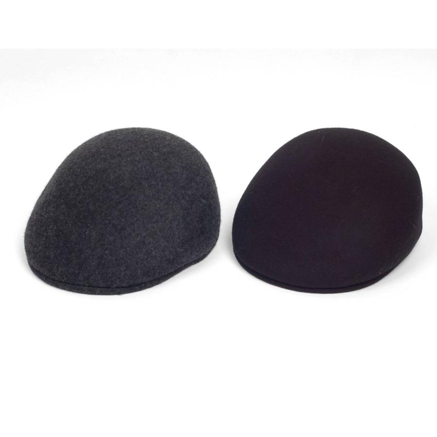 ハンチング ウール ベレー帽スタイル 秋冬　メンズ レディース 無地 シンプル ハンチングキャップ カジュアル 帽子 フリーサイズ 58cm ブラック、グレー　2色 |  | 03