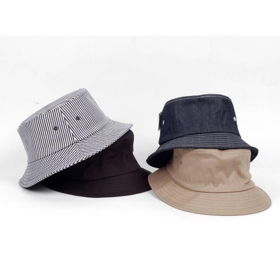 バケットハット 無地 シンプル メンズ レディース バケハ 男女兼用サイズ（58cm） サイズ調整可 UVカット HAT ブラック ベージュ デニム ヒッコリー 4色 |  | 07