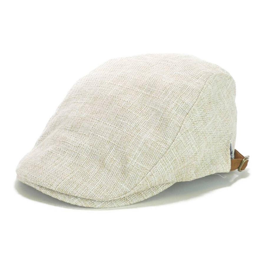 ハンチング ポリ・リネン・ハンチング ぼかし無地 ソリッド 裏ボタニカル柄 メンズ レディース 帽子 58cm サイズ調整可能 2022新作 4色展開 送料無料 |  | 10