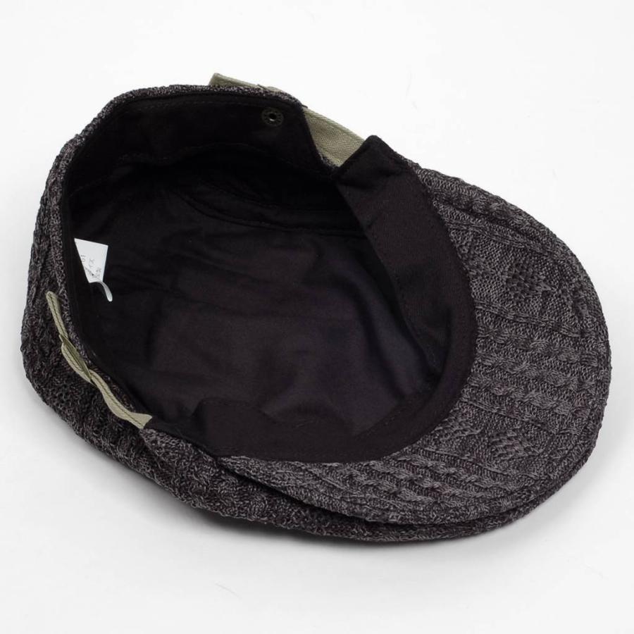 ハンチング帽 ポリケーブル ニット メンズ 秋 冬 灰色 グレー ハンチング キャップ 帽子 Flat cap サイズ 58cm 調整可能 |  | 05