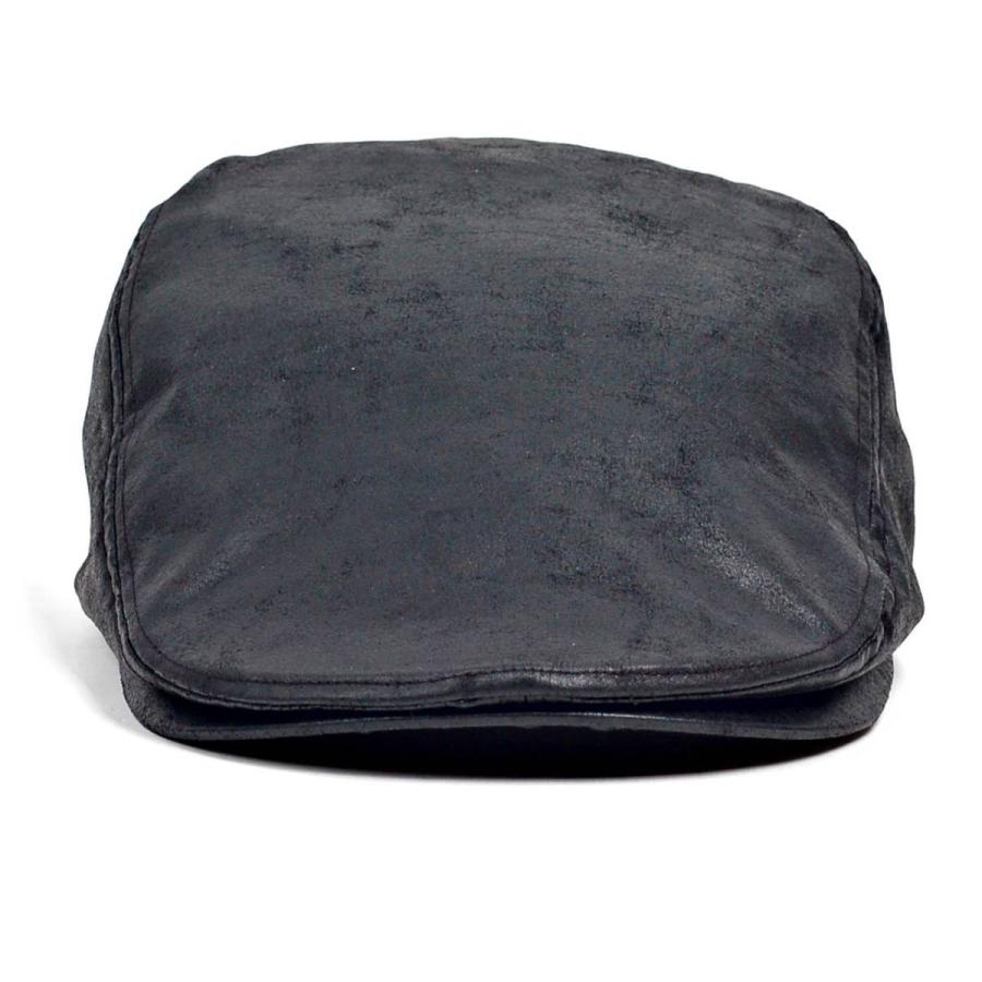 ハンチング クラック フェイク レザー 合皮 無地 ソリッド メンズ レディース 帽子 キャスケット フラットキャップ 3色 ブラック ブラウン オリーブ 系 |  | 10