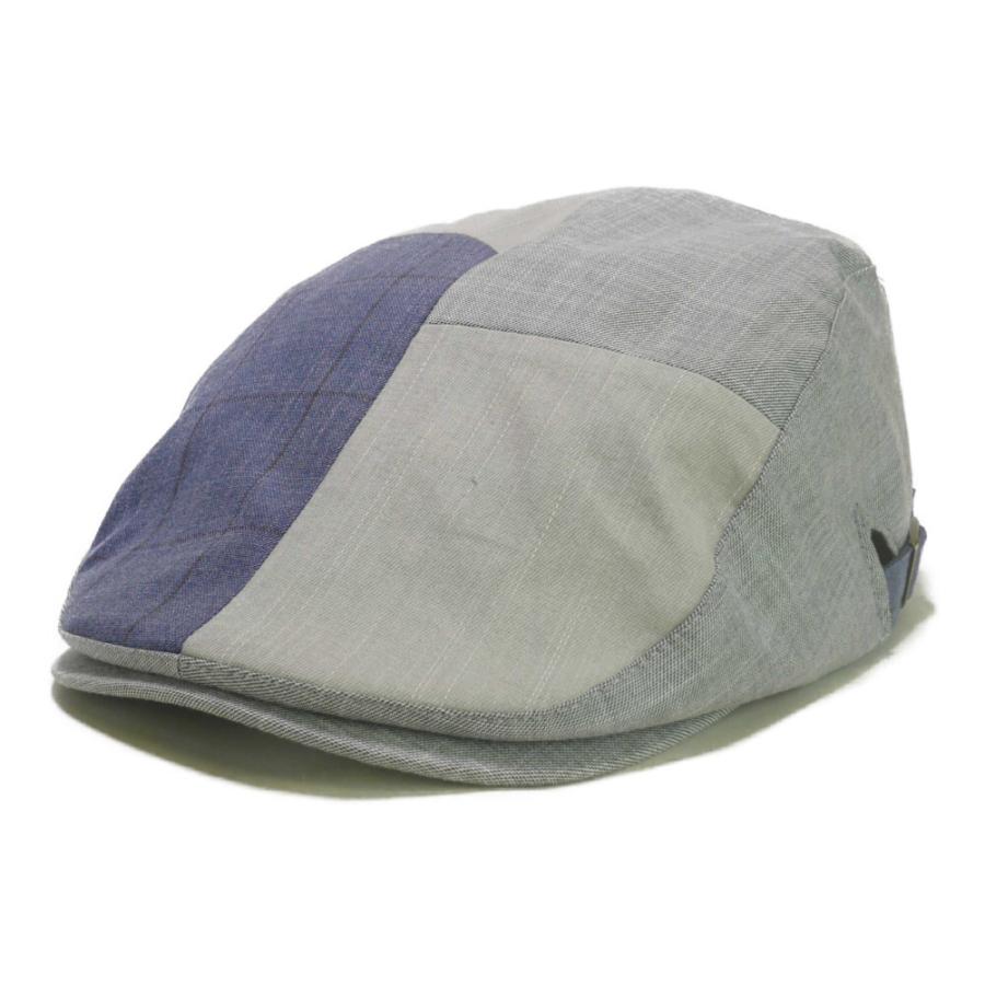 ハンチング メンズ レディース ４枚ハギ パッチワーク キルト 繋ぎ合わせ 淡いカラー ３色 帽子 58cm サイド調整スナップベルト付き 敬老の日 父の日 |  | 07