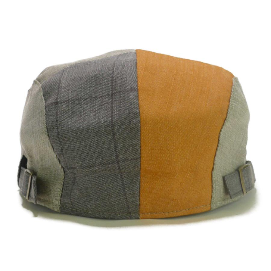ハンチング メンズ レディース ４枚ハギ パッチワーク キルト 繋ぎ合わせ 淡いカラー ３色 帽子 58cm サイド調整スナップベルト付き 敬老の日 父の日 |  | 11
