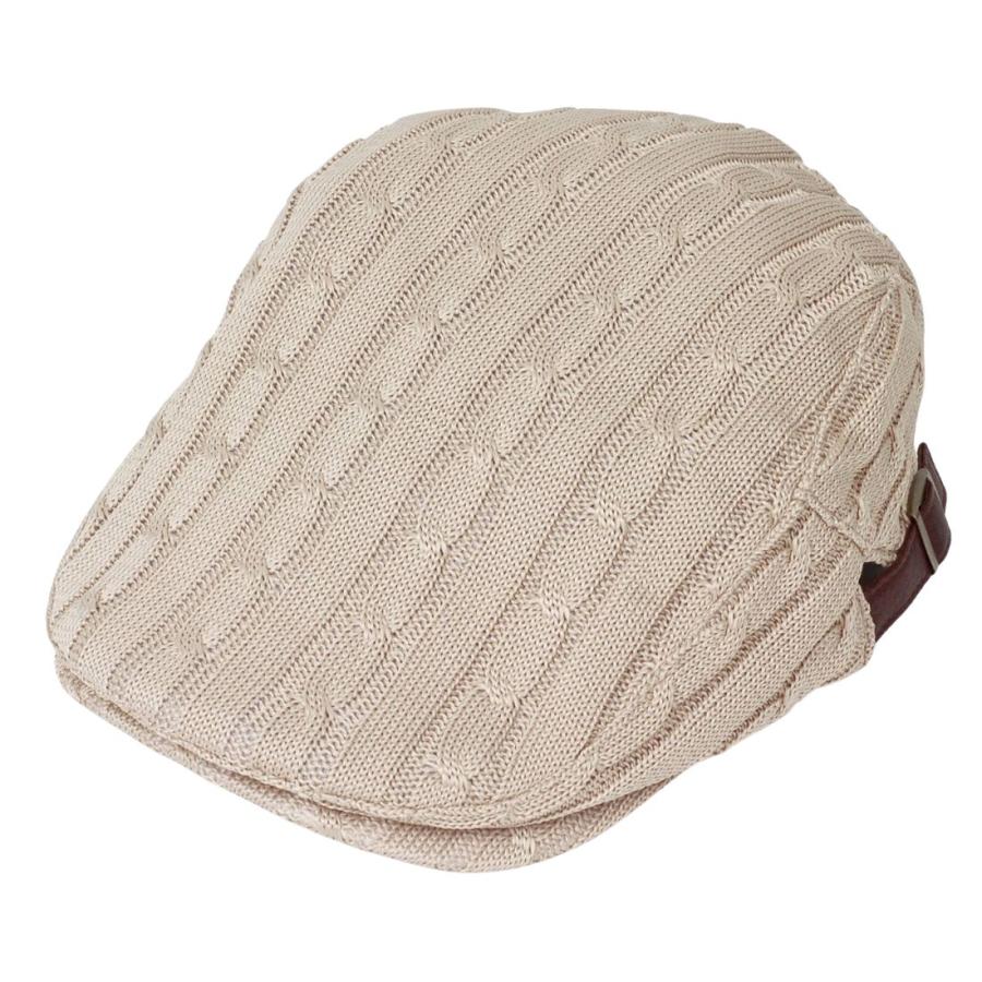 ハンチング帽 ポリケーブルハンチング帽 メンズ レディース 秋冬 ケーブル編み サイズ調整可能 サイドベルト付き おしゃれ 防寒  送料無料 |  | 06