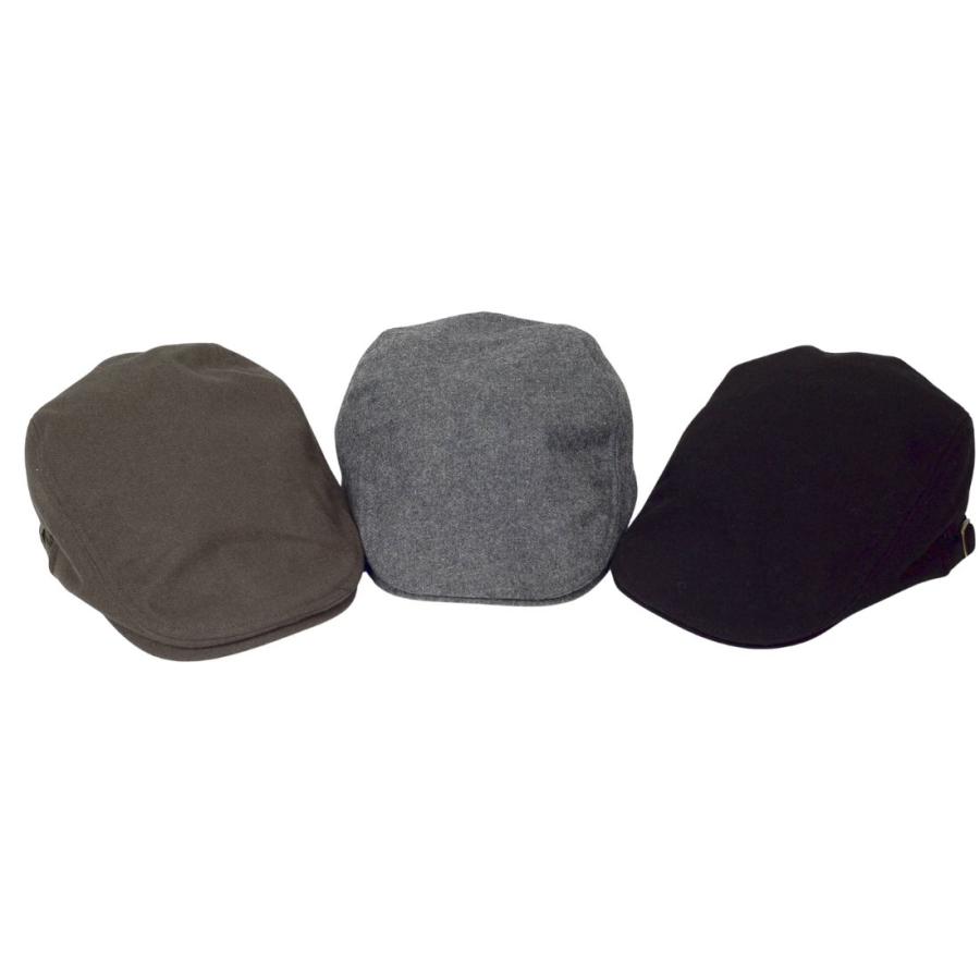 ウール混 メルトン ハンチング メンズ レディース 秋冬 帽子 防寒 チェック柄 裏地 サイズ調整 ベルト付き おしゃれ 散歩 通勤 ギフト プレゼント 送料無料 |  | 04