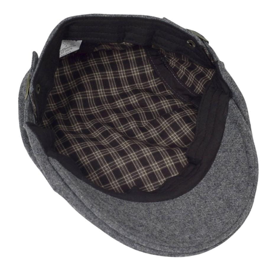ウール混 メルトン ハンチング メンズ レディース 秋冬 帽子 防寒 チェック柄 裏地 サイズ調整 ベルト付き おしゃれ 散歩 通勤 ギフト プレゼント 送料無料 |  | 10