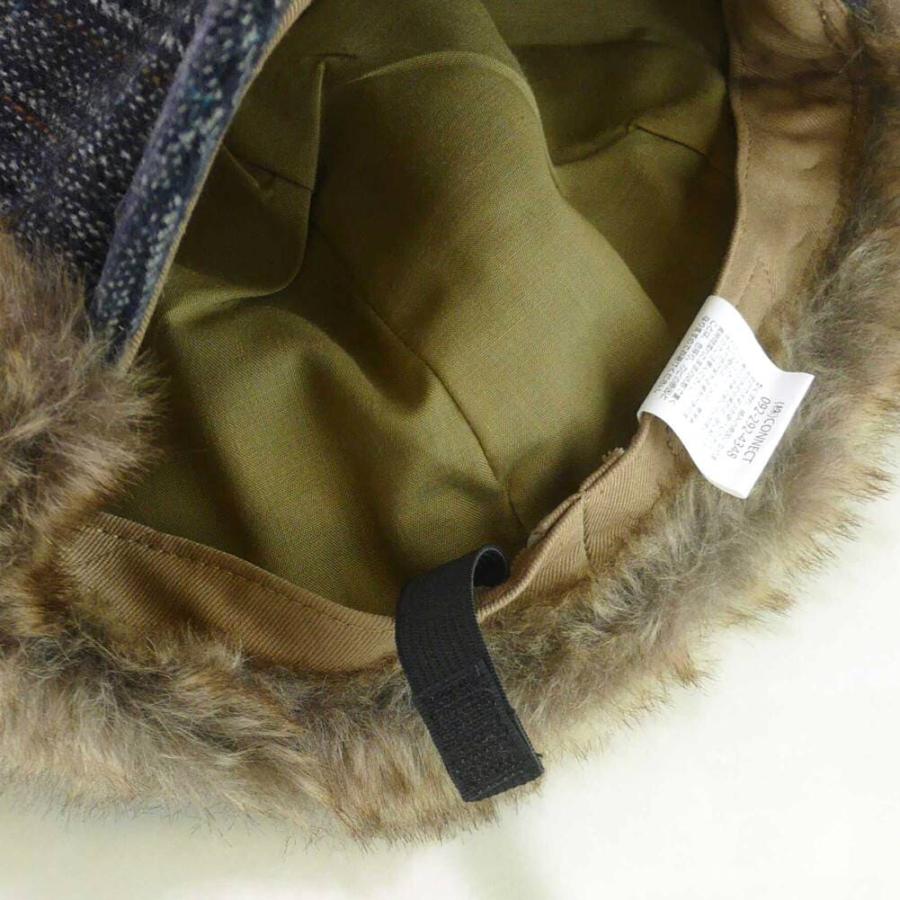 イヤー フラップ キャップ グレンチェック ファー耳あて帽子 あたたかい耳つきキャップ 防寒 アウトドア キャンプ ボア 冬シーズン 58cm サイズ微調整可能 |  | 13