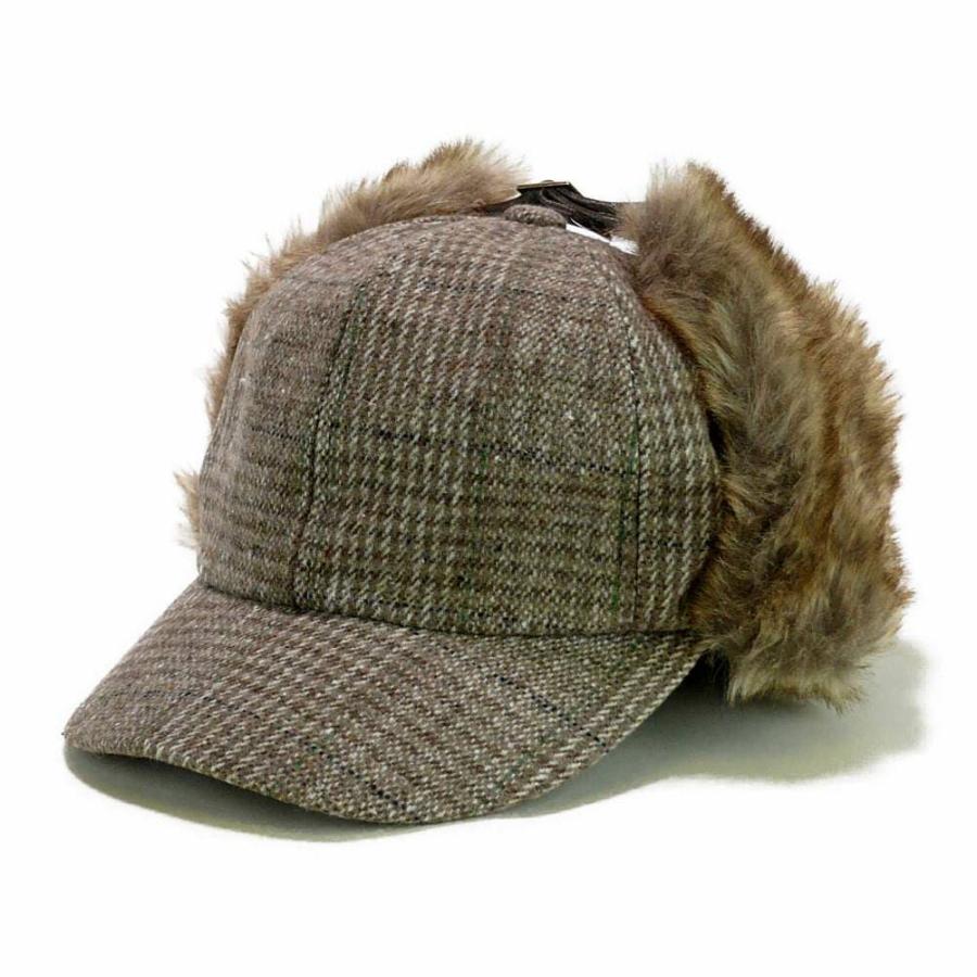 イヤー フラップ キャップ グレンチェック ファー耳あて帽子 あたたかい耳つきキャップ 防寒 アウトドア キャンプ ボア 冬シーズン 58cm サイズ微調整可能 |  | 06