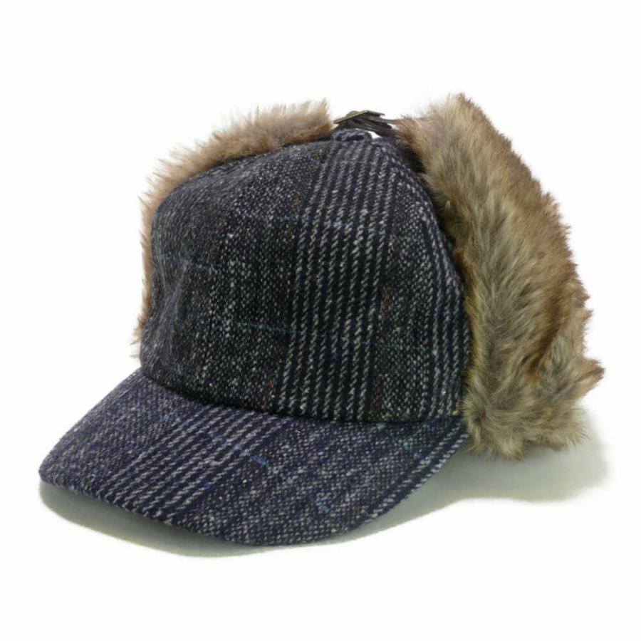 イヤー フラップ キャップ グレンチェック ファー耳あて帽子 あたたかい耳つきキャップ 防寒 アウトドア キャンプ ボア 冬シーズン 58cm サイズ微調整可能 |  | 07