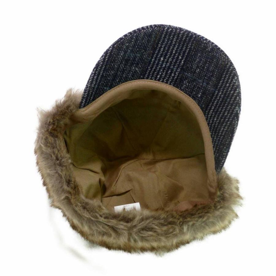 イヤー フラップ キャップ グレンチェック ファー耳あて帽子 あたたかい耳つきキャップ 防寒 アウトドア キャンプ ボア 冬シーズン 58cm サイズ微調整可能 |  | 11