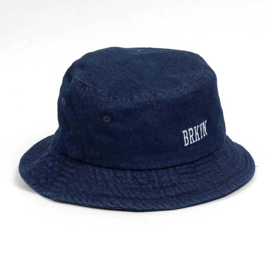 バケットハット メンズ レディース バケハ BRKYN刺繍 バイオウォッシュ 男女兼用サイズ（58cm） UVカット HAT ブラック ベージュ ネイビー SAX 4色 Mサイズ |  | 07