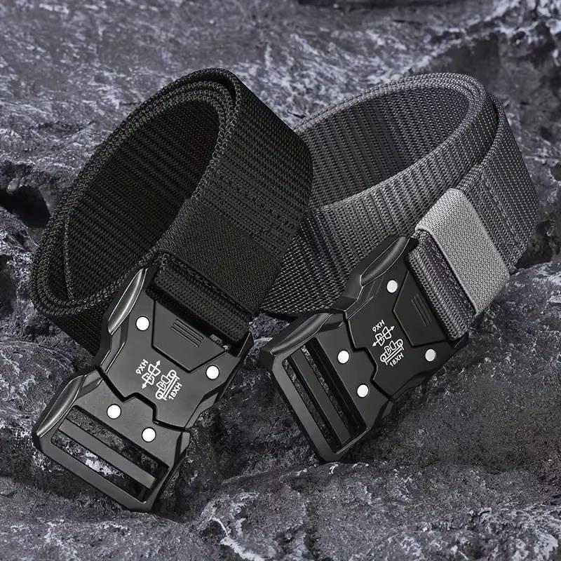 タクティカルベルト メンズ ナイロン タクティカル ベルト シンプル ソリッド ワンタッチ バックル ソリッド 無地 穴なし 無段階 調整自由 全長120cm |  | 09