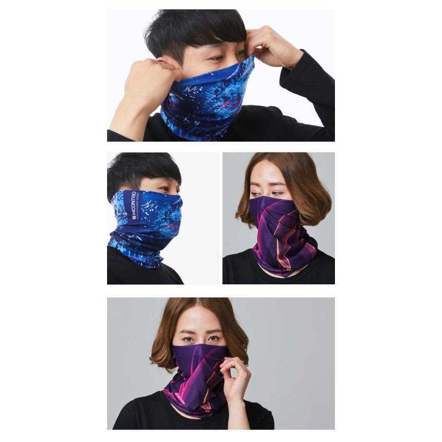 フェイスカバー メンズ・レディース マルチスカーフ UVカット 抗菌効果 吸汗速乾 ストレッチ エアロシルバー スポーツ おしゃれ 男女併用 送料無料 |  | 09