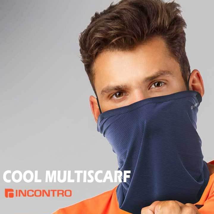 接触冷感 フェイスカバー メンズ・レディース マルチスカーフ フェイスマスク UVカット 耳掛け サイズ調整 ベルクロ 吸汗速乾 4方向 伸縮 男女併用 送料無料 | 