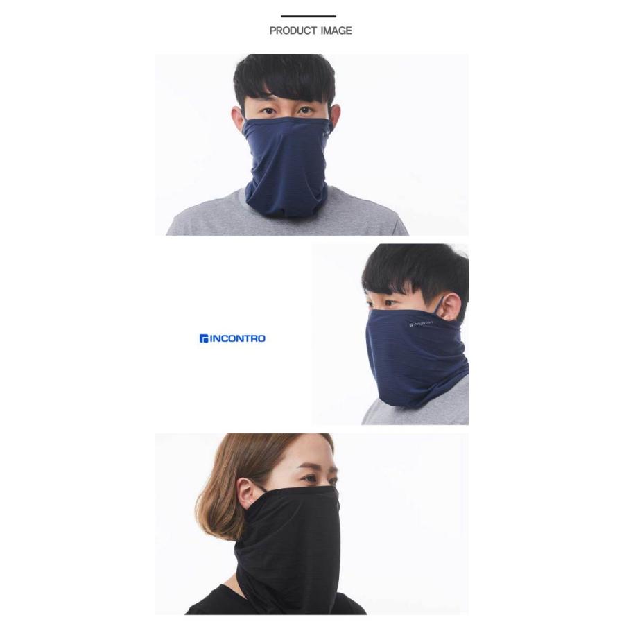 接触冷感 フェイスカバー メンズ・レディース マルチスカーフ フェイスマスク UVカット 耳掛け サイズ調整 ベルクロ 吸汗速乾 4方向 伸縮 男女併用 送料無料 |  | 10