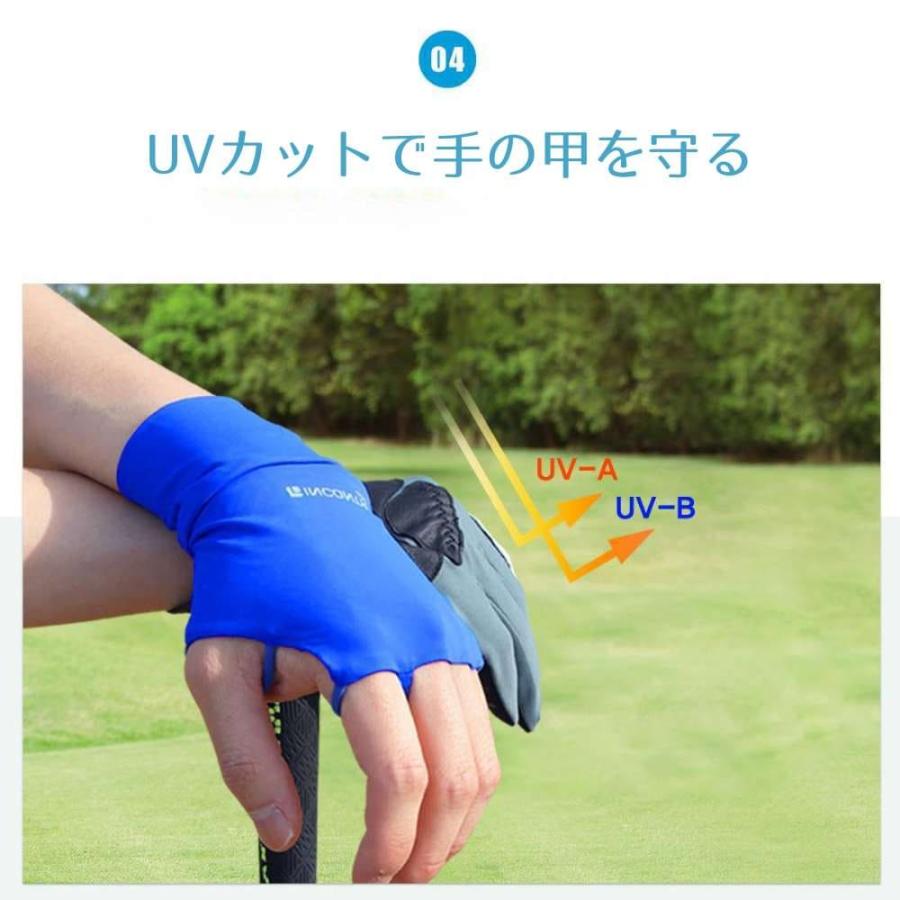 ゴルフ 手袋 ハンドカバー 右手用 手の甲 グローブ 冷感 UVカット クール メンズ レディース 紫外線対策 ストレッチ 吸汗速乾 ゴルフ雑貨 男女併用 送料無料 |  | 07