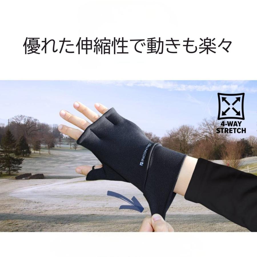 ゴルフ 手袋 ハンドカバー 右手用 裏起毛 冬用 手の甲 グローブ 保温 UVカット 寒さと紫外線対策  軽量 ゴルフ雑貨 男女併用 ３カラー展開 送料無料 |  | 04