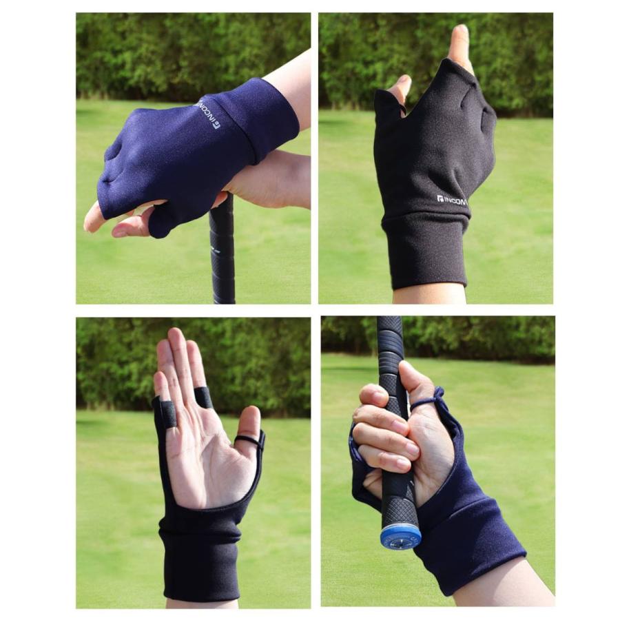 ゴルフ 手袋 ハンドカバー 右手用 裏起毛 冬用 手の甲 グローブ 保温