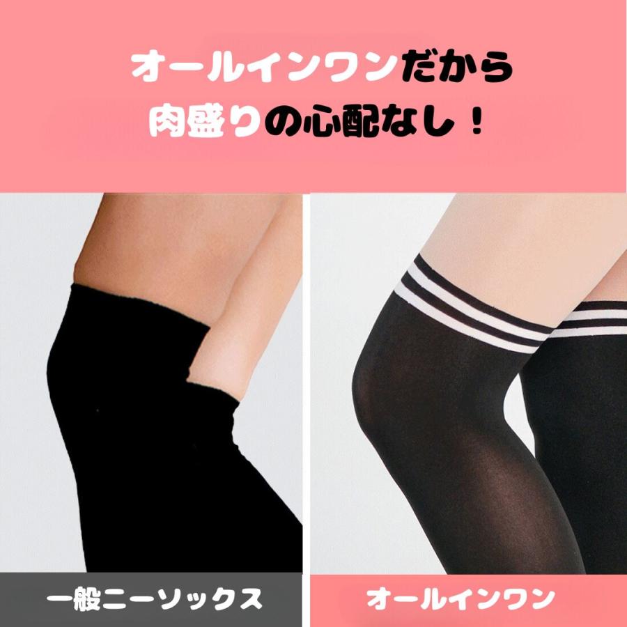 ストッキング ゴルフストッキング オールインワン スパッツとストッキング、ハイニーソックスが合体、UV遮断、伝線しにくい、オールシーズン |  | 14